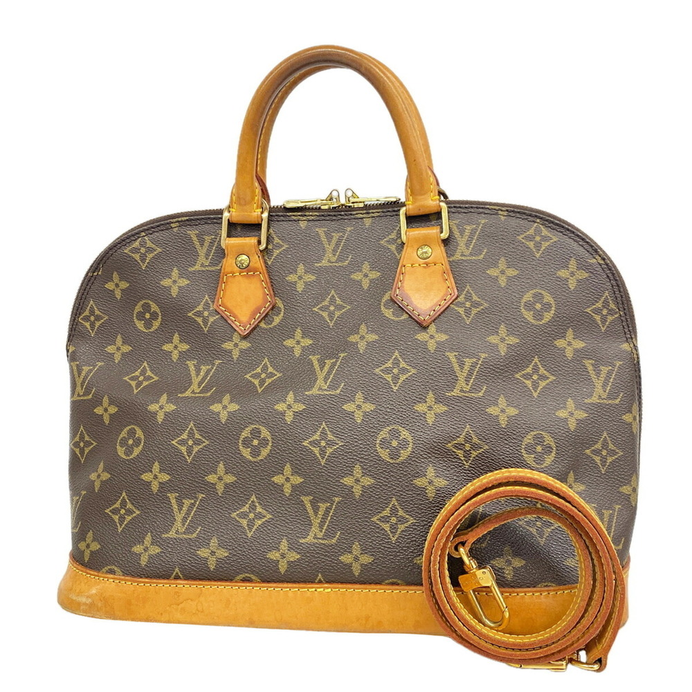Louis Vuitton Monogram Alma Handbag M51130 Brown 2-way bag for women